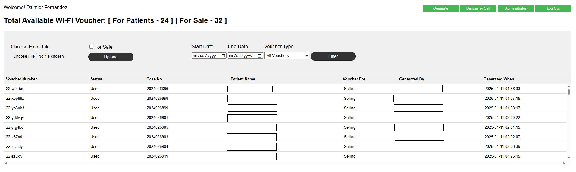 Wifi Vouchering Project